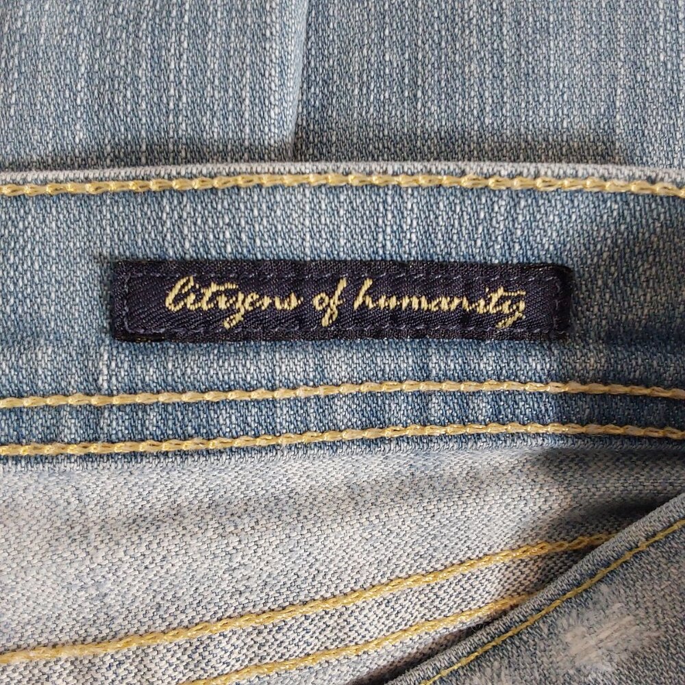 Citizens of Humanity Ingrid #002 28 x 31 Low-Waist Flare Light Wash Distressed - Picture 8 of 13